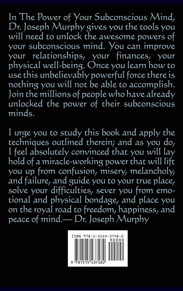 Weitere Ansicht: The Power of Your Subconscious Mind | Joseph Murphy