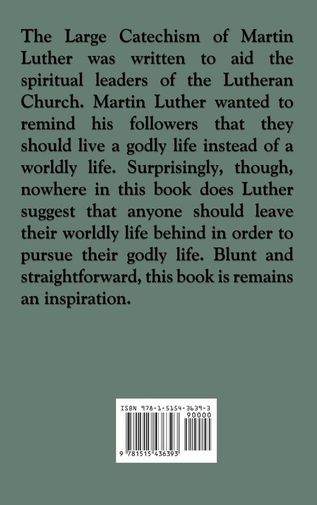Weitere Ansicht: The Large Catechism of Martin Luther | Martin Luther