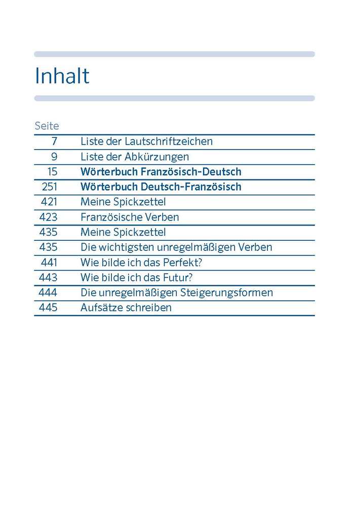Weitere Ansicht: PONS Spick-Wörterbuch Französisch für die Schule