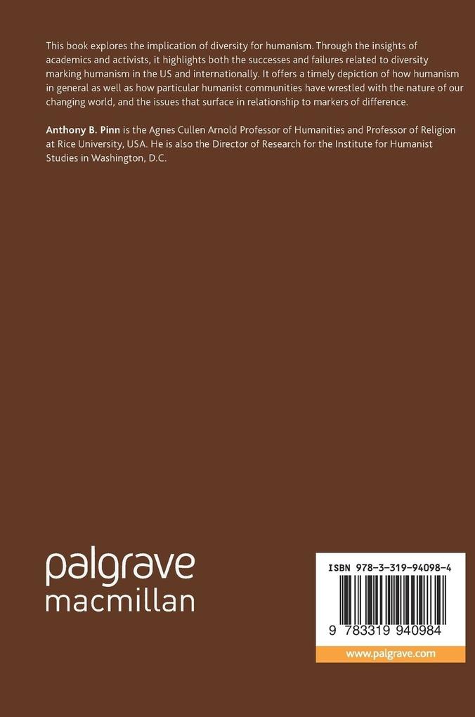 Weitere Ansicht: Humanism and the Challenge of Difference