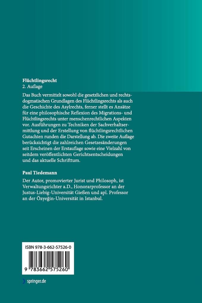 Weitere Ansicht: Flüchtlingsrecht | Paul Tiedemann