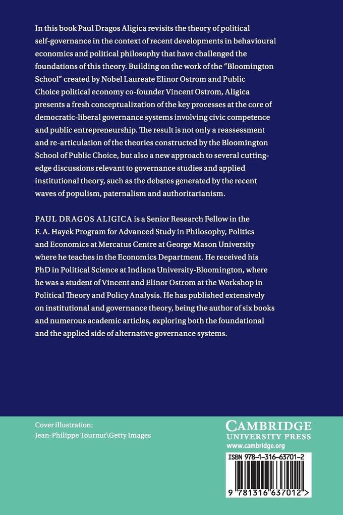 Weitere Ansicht: Public Entrepreneurship, Citizenship, and Self-Governance | Paul Dragos Aligica