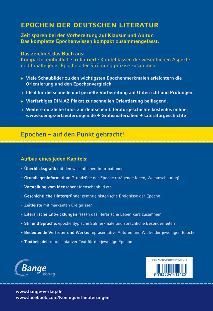 Weitere Ansicht: Epochen der deutschen Literatur. | Yomb May