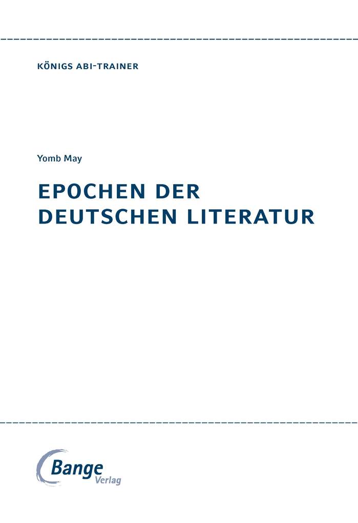 Weitere Ansicht: Epochen der deutschen Literatur. | Yomb May