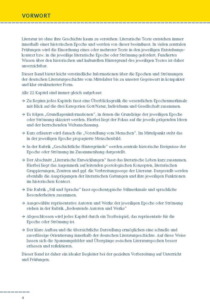 Weitere Ansicht: Epochen der deutschen Literatur. | Yomb May