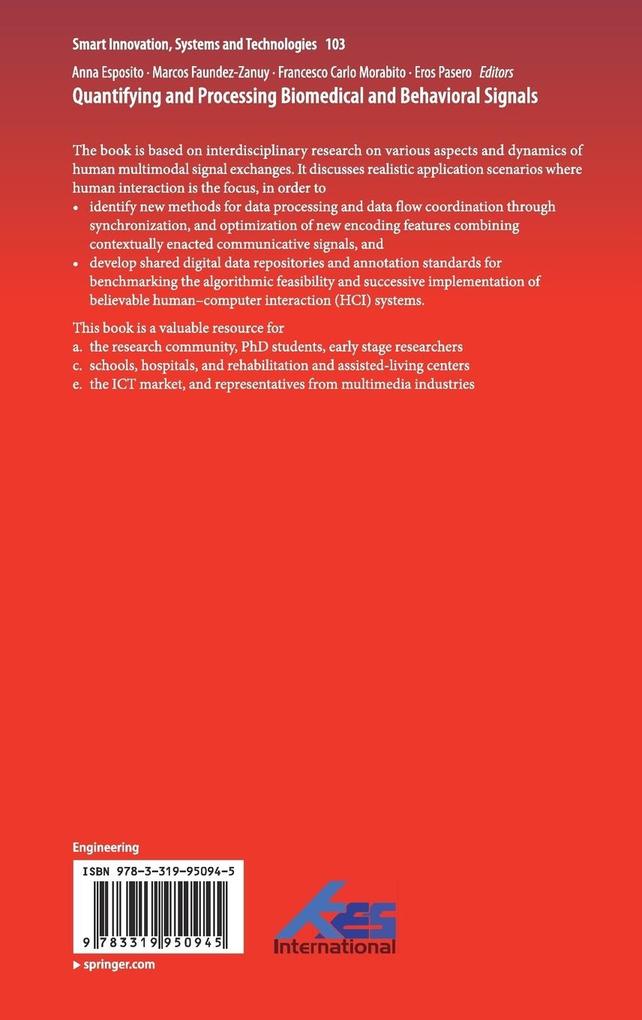 Weitere Ansicht: Quantifying and Processing Biomedical and Behavioral Signals