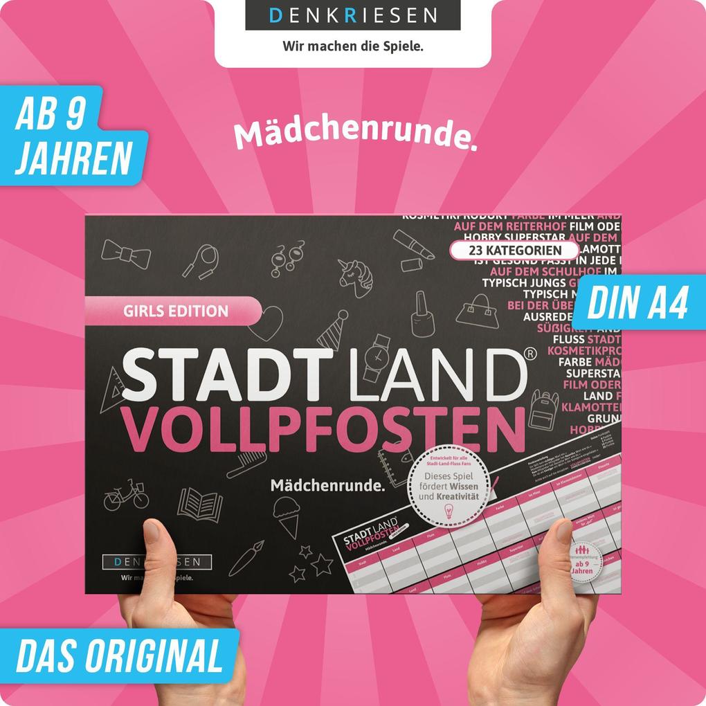 Weitere Ansicht: STADT LAND VOLLPFOSTEN® - GIRLS EDITION "Mädchenrunde" | Ricardo Barreto, Denis Görz