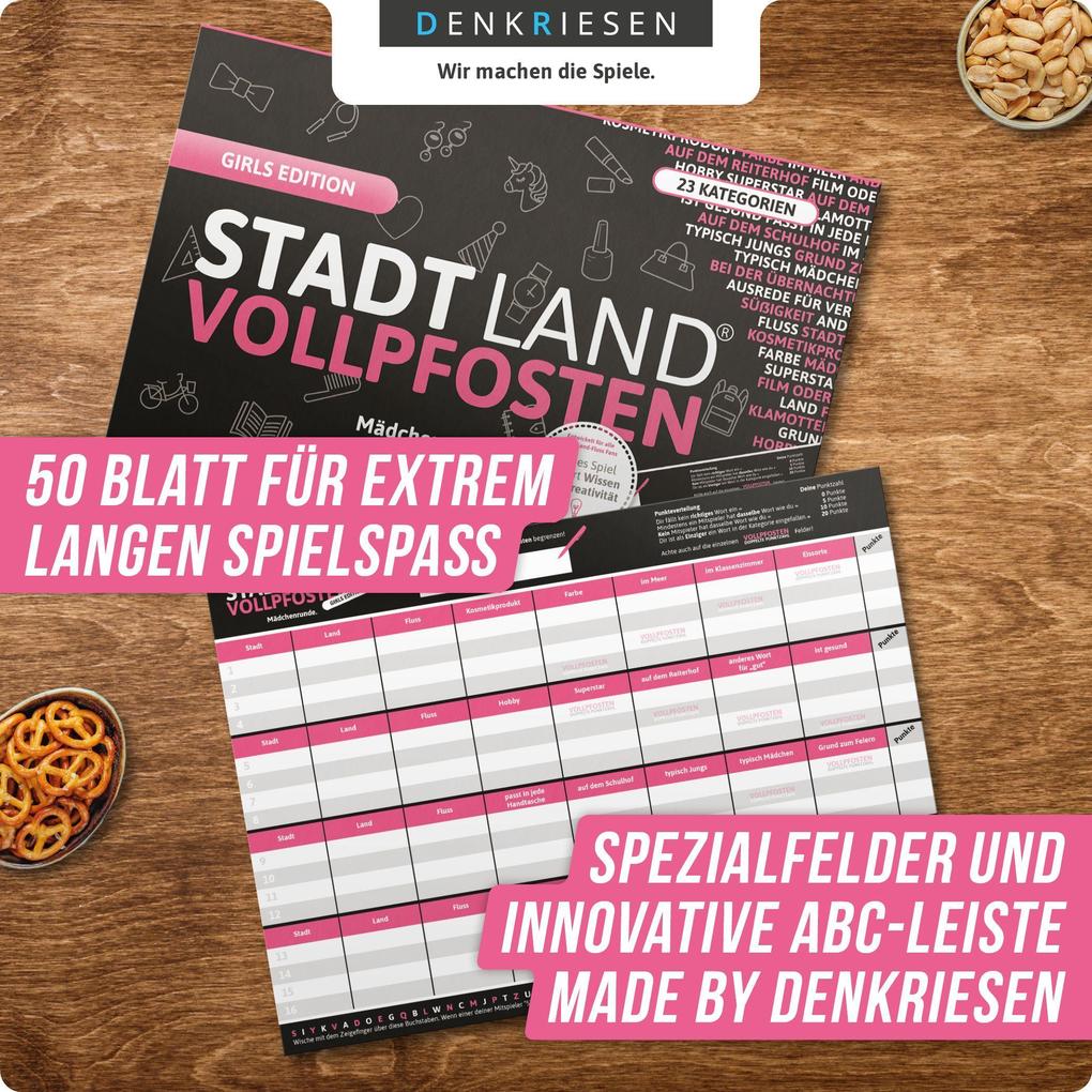 Weitere Ansicht: STADT LAND VOLLPFOSTEN® - GIRLS EDITION "Mädchenrunde" | Ricardo Barreto, Denis Görz