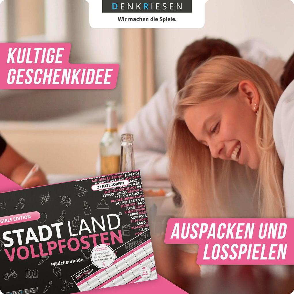 Weitere Ansicht: STADT LAND VOLLPFOSTEN® - GIRLS EDITION "Mädchenrunde" | Ricardo Barreto, Denis Görz