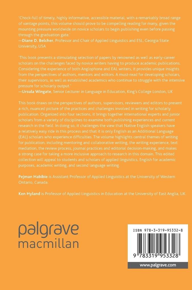 Weitere Ansicht: Novice Writers and Scholarly Publication