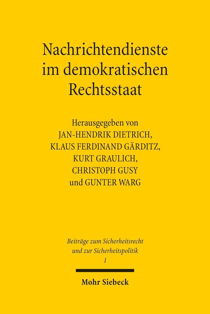 Produktbild: Nachrichtendienste im demokratischen Rechtsstaat