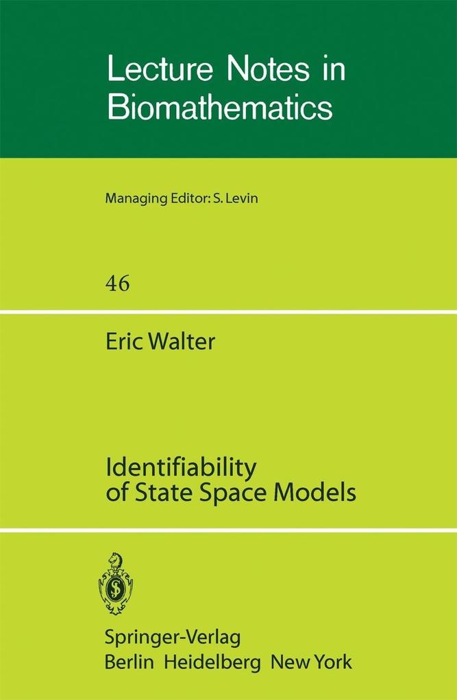 Produktbild: Identifiability of State Space Models | E. Walter