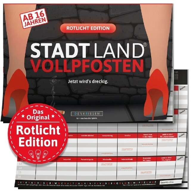 Produktbild: STADT LAND VOLLPFOSTEN® - ROTLICHT EDITION - AB 16 JAHREN | Denis Görz, Ricardo Barreto