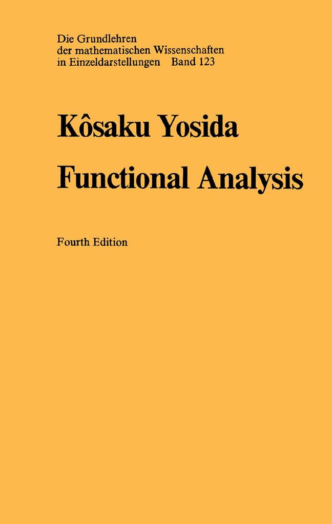 Produktbild: Functional Analysis | Kosaku Yosida