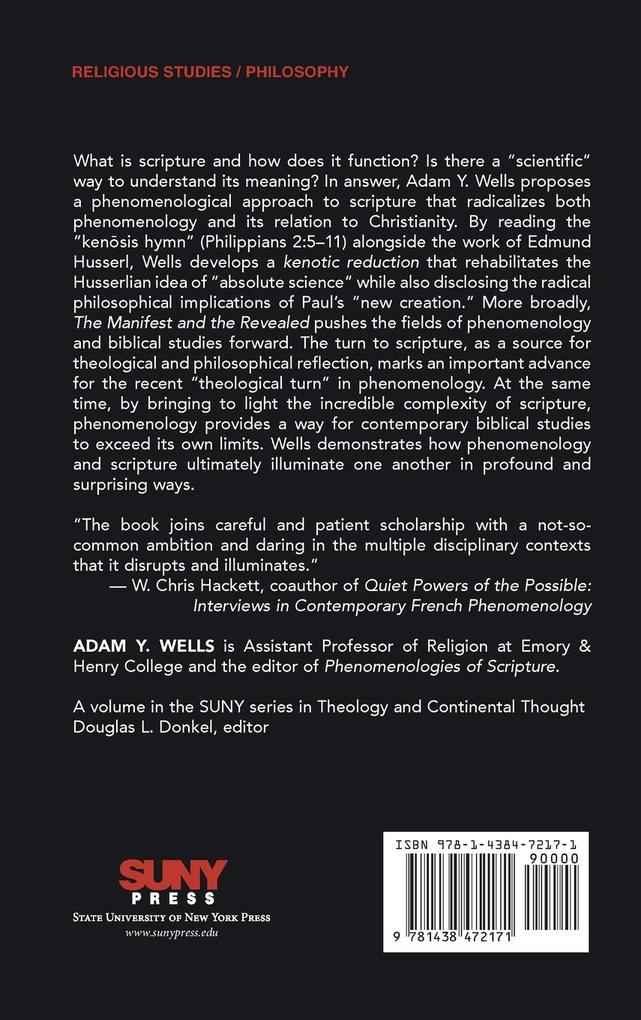Weitere Ansicht: The Manifest and the Revealed | Adam Y. Wells