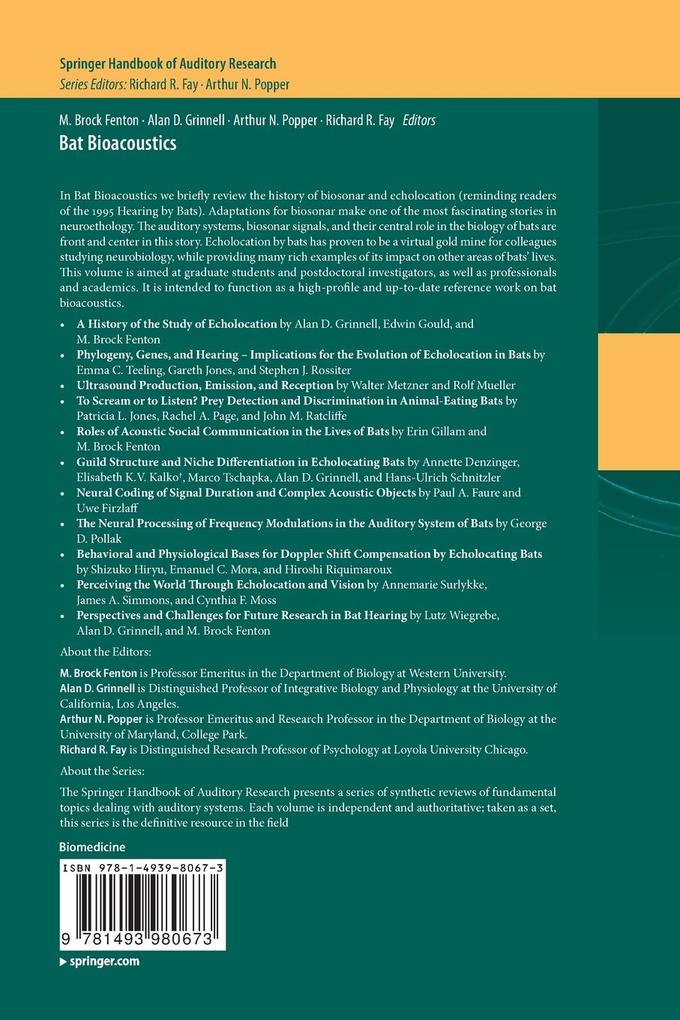 Weitere Ansicht: Bat Bioacoustics