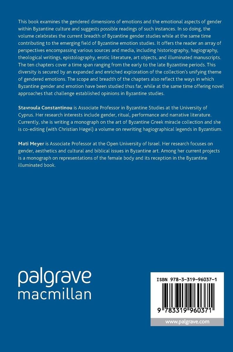 Weitere Ansicht: Emotions and Gender in Byzantine Culture