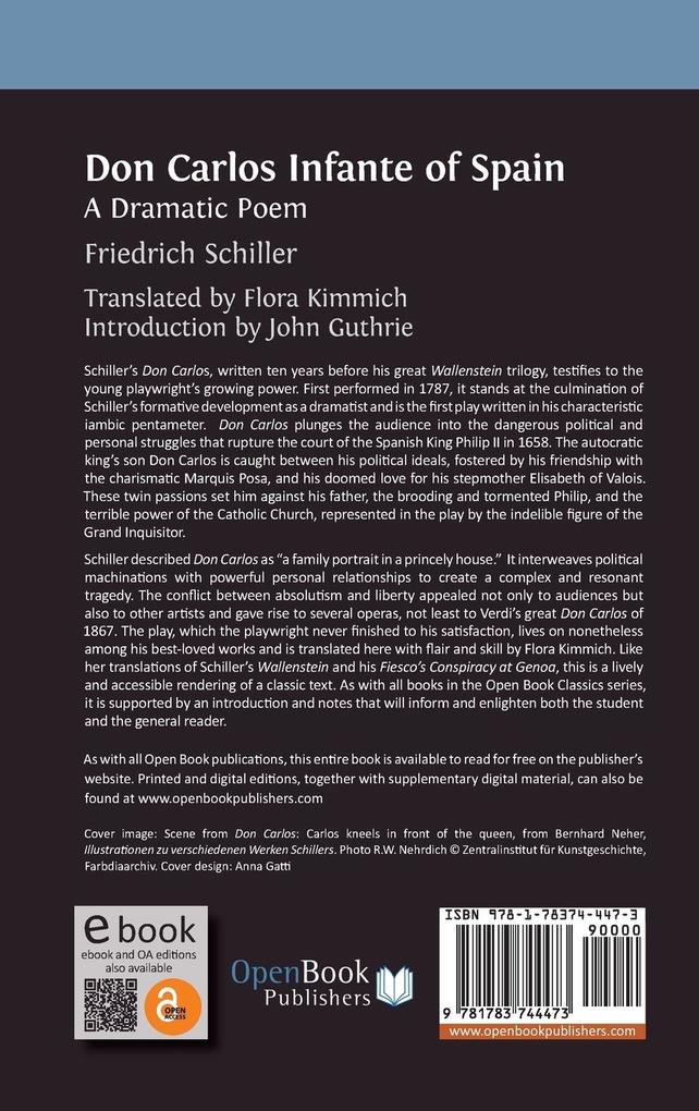 Weitere Ansicht: Don Carlos Infante of Spain | Friedrich Schiller