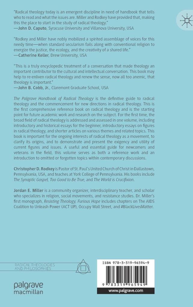 Weitere Ansicht: The Palgrave Handbook of Radical Theology