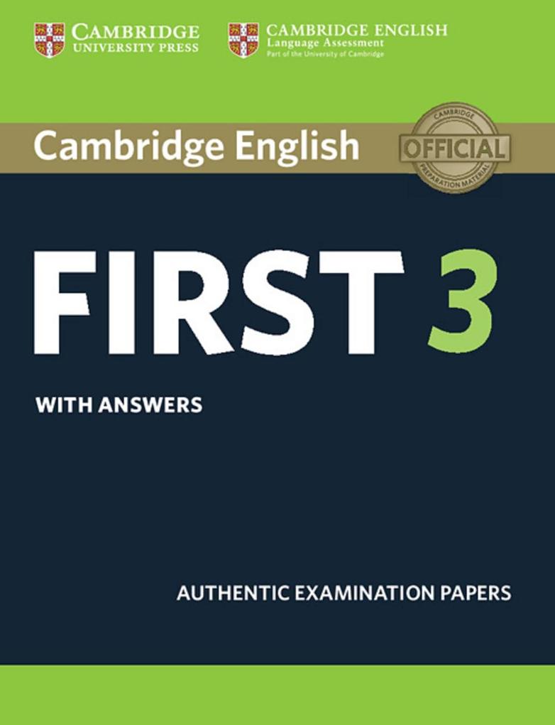 Produktbild: Cambridge English First 3. Student's Book with answers