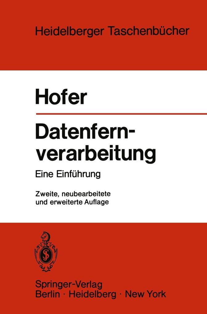 Produktbild: Datenfernverarbeitung | H. Hofer