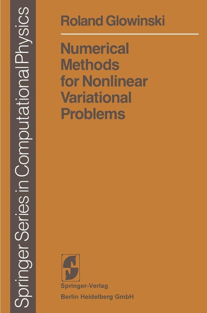 Produktbild: Numerical Methods for Nonlinear Variational Problems | Roland Glowinski