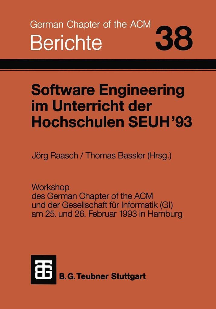 Produktbild: Software Engineering im Unterricht der Hochschulen SEUH '93