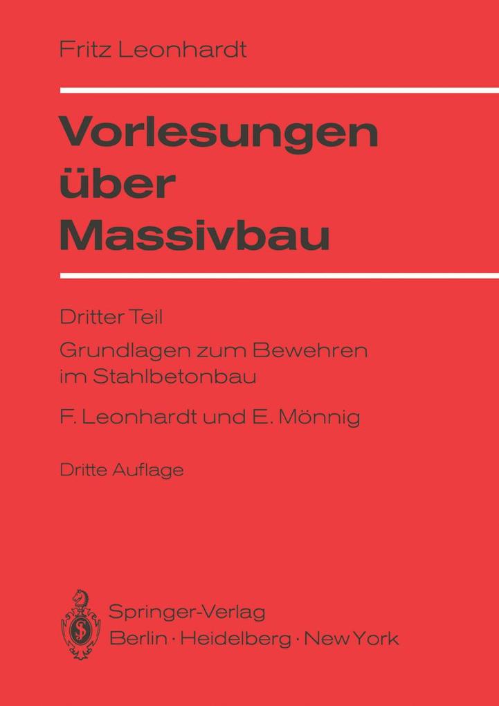 Produktbild: Vorlesungen über Massivbau | Fritz Leonhardt, Eduard Mönnig