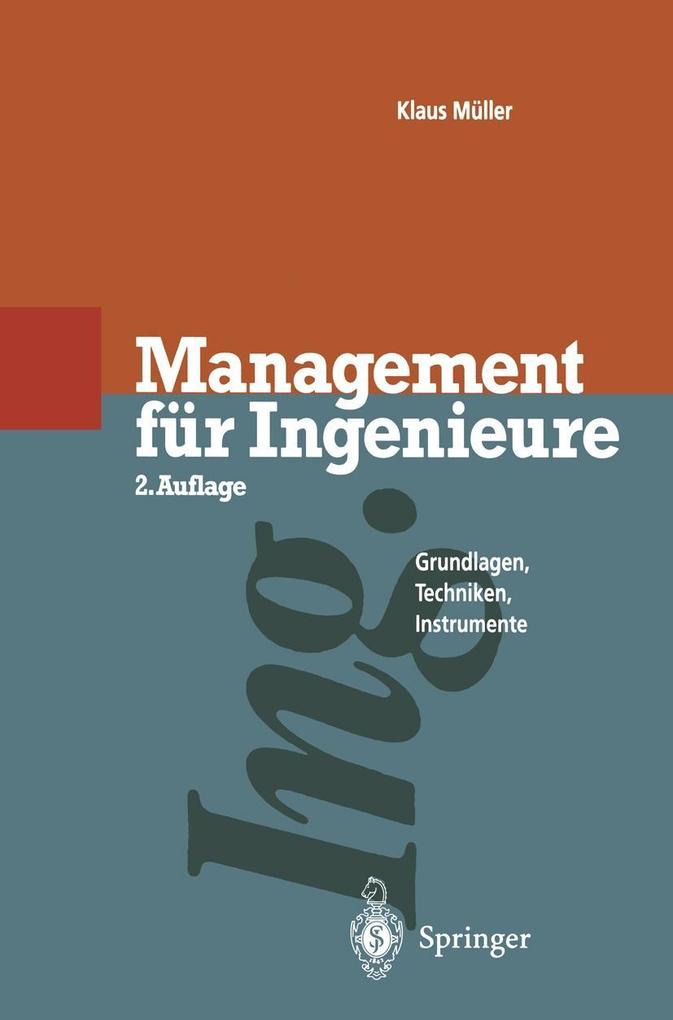 Produktbild: Management für Ingenieure | Klaus Müller