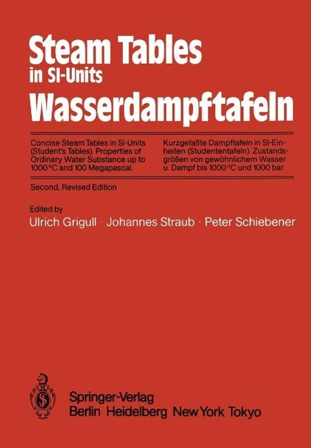 Produktbild: Steam Tables in SI-Units / Wasserdampftafeln