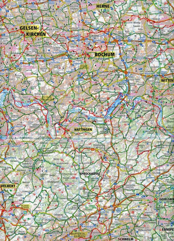 Weitere Ansicht: Ruhrgebiet 1:100 000