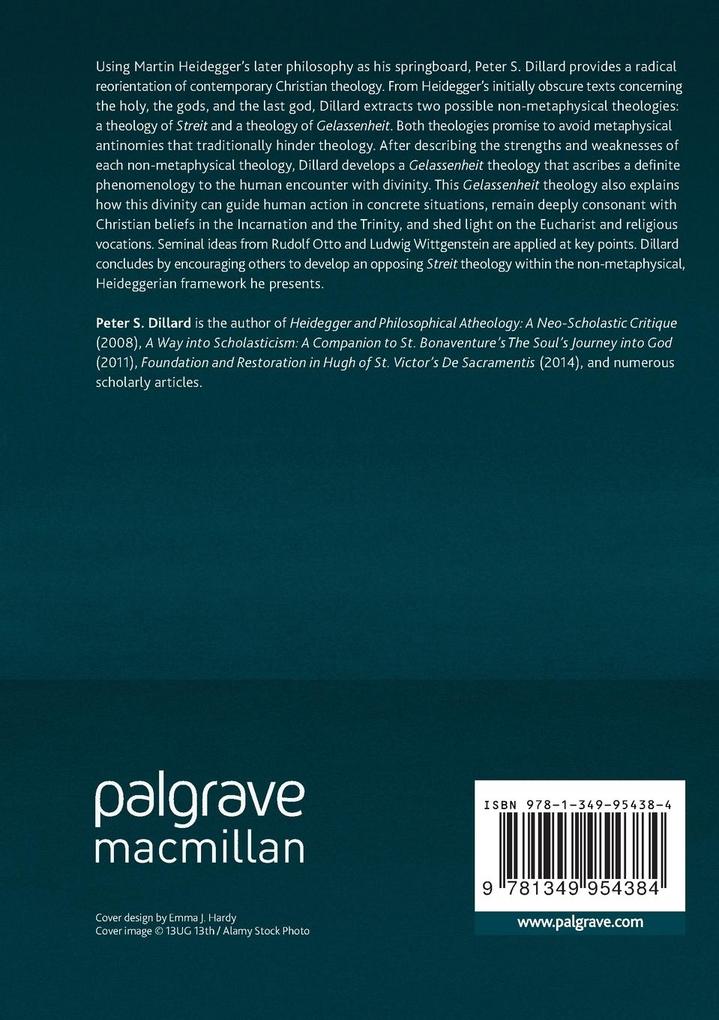 Weitere Ansicht: Non-Metaphysical Theology After Heidegger | Peter S. Dillard