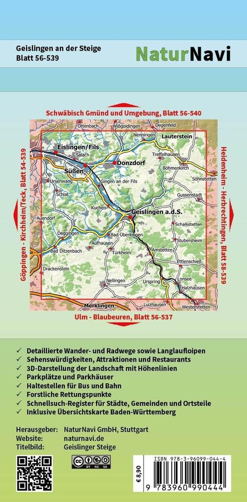 Weitere Ansicht: Geislingen an der Steige 1 : 25 000