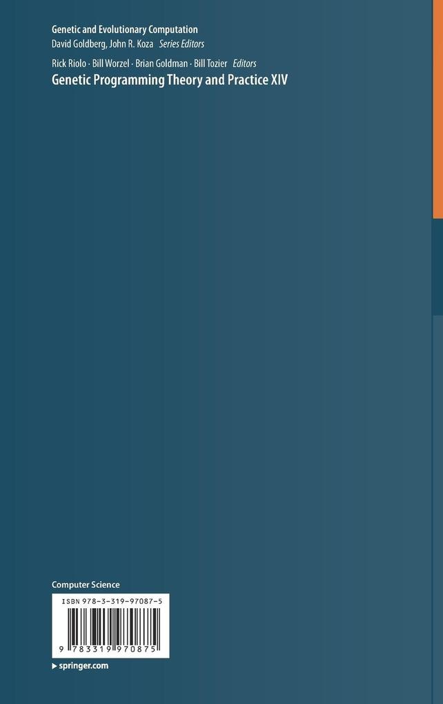 Weitere Ansicht: Genetic Programming Theory and Practice XIV