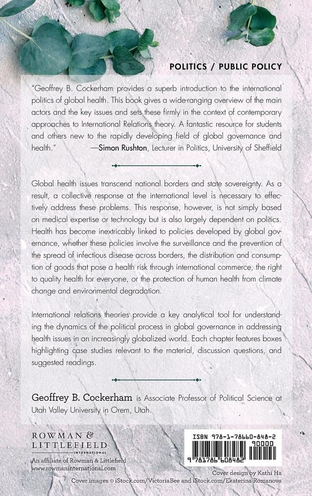 Weitere Ansicht: Global Governance and Public Health | Geoffrey B. Cockerham
