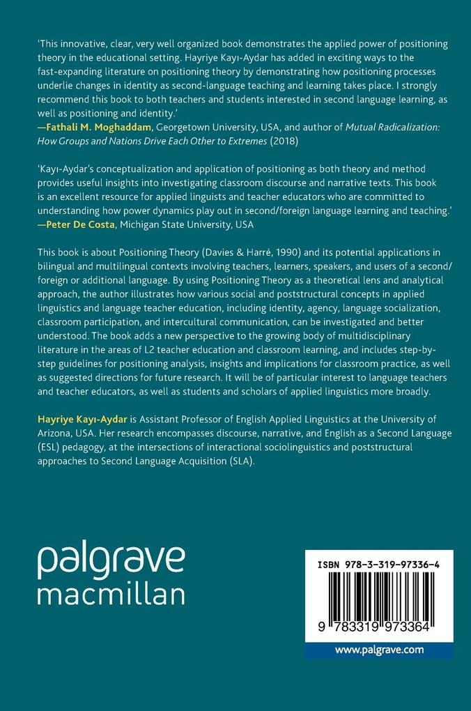 Weitere Ansicht: Positioning Theory in Applied Linguistics | Hayriye Kay-Aydar