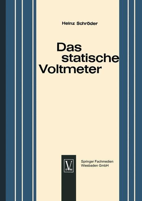 Produktbild: Das statische Voltmeter | Heinz Schroder