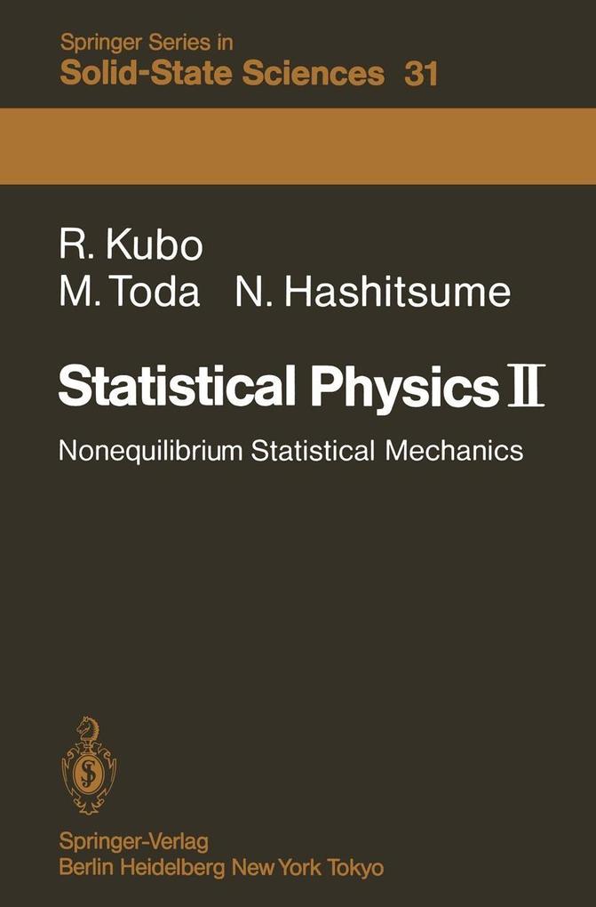 Produktbild: Statistical Physics II | N. Hashitsume, R. Kubo, M. Toda