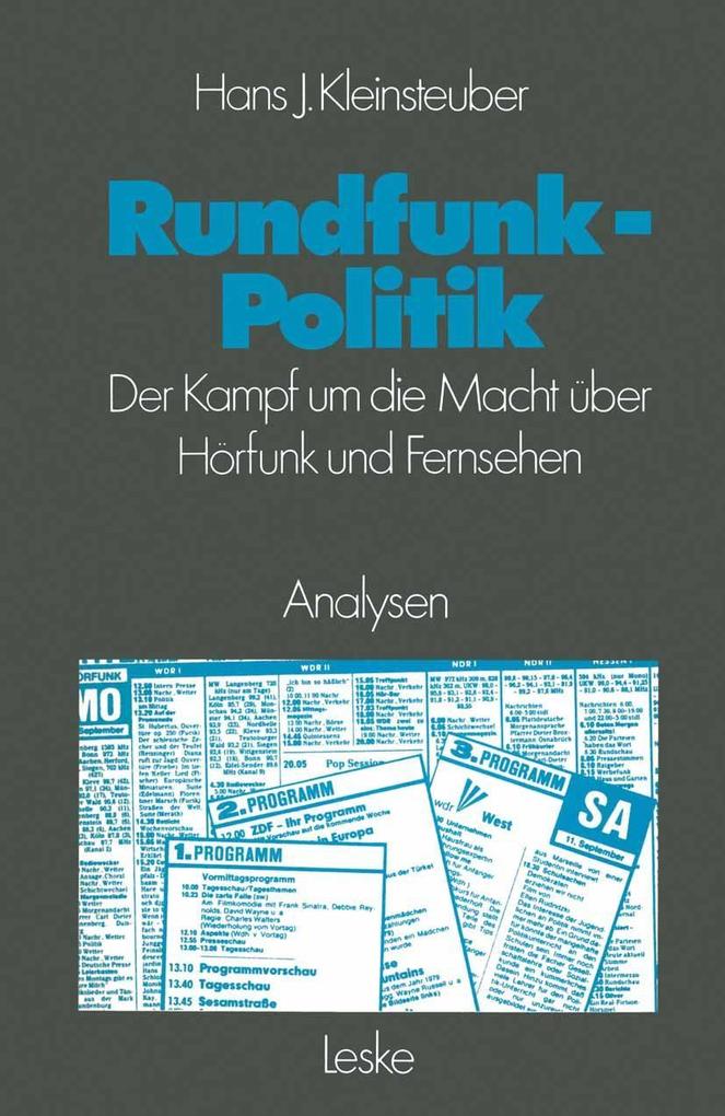 Produktbild: Rundfunkpolitik in der Bundesrepublik | Hans J. Kleinsteuber
