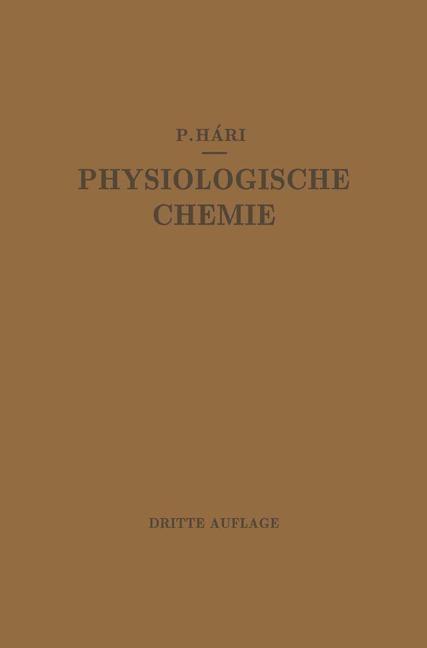 Produktbild: Kurzes Lehrbuch der Physiologischen Chemie | Paul Hári