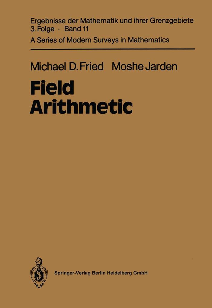 Produktbild: Field Arithmetic | Michael D. Fried, Moshe Jarden