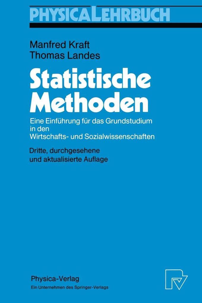 Produktbild: Statistische Methoden | Manfred Kraft, Thomas Landes