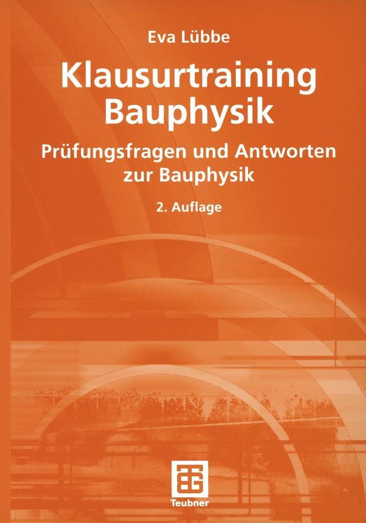 Produktbild: Klausurtraining Bauphysik | Eva Lübbe