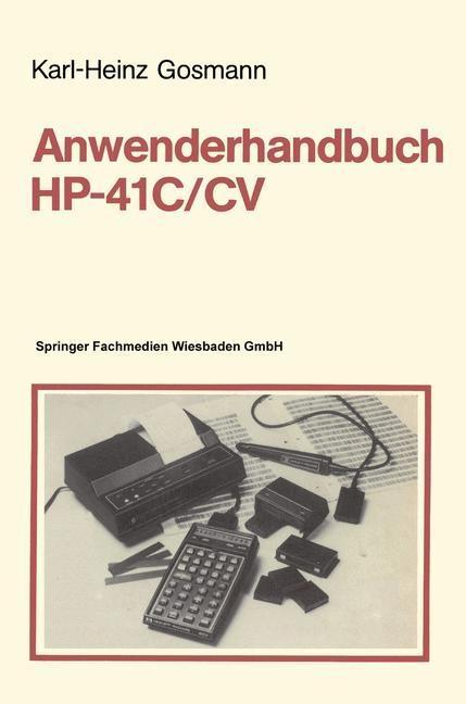 Produktbild: Anwenderhandbuch HP-41 C/CV | Karl-Heinz Gosmann