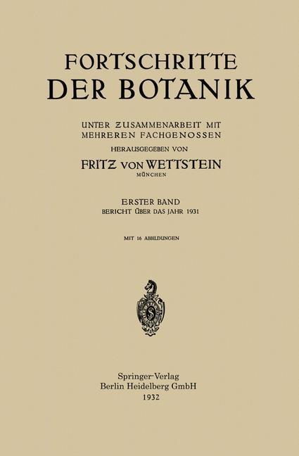 Produktbild: Fortschritte der Botanik
