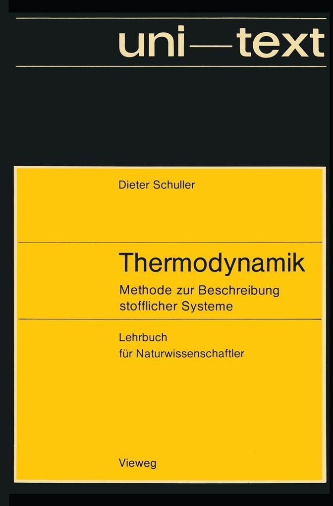 Produktbild: Thermodynamik | Dieter Schuller