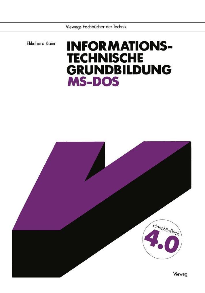 Produktbild: Informationstechnische Grundbildung MS-DOS | Ekkehard Kaier