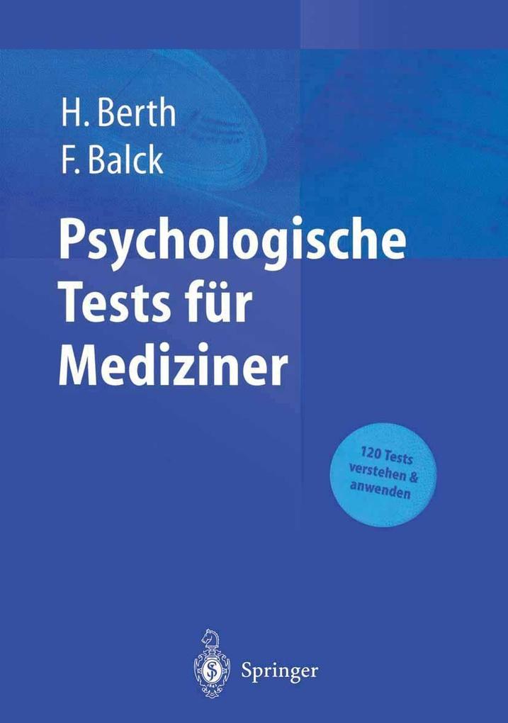 Produktbild: Psychologische Tests für Mediziner