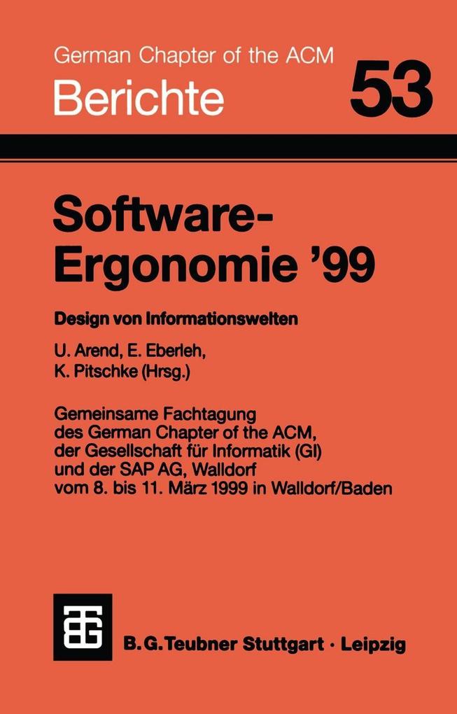 Produktbild: Software-Ergonomie '99