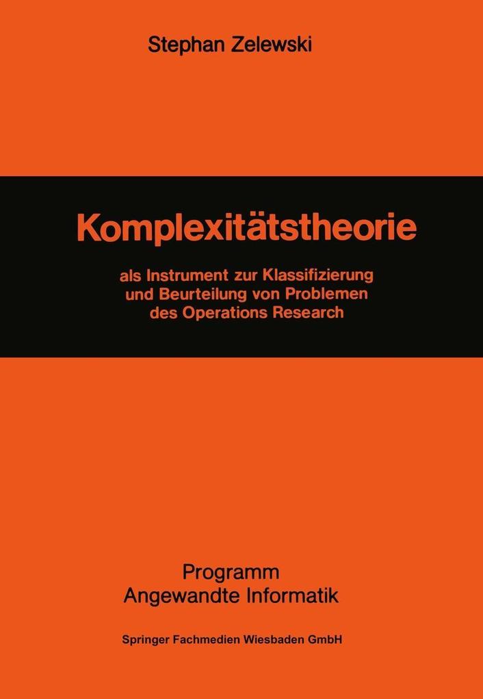 Produktbild: Komplexitätstheorie | Stephan Zelewski